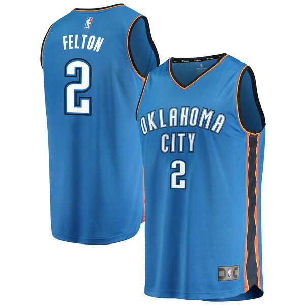 Maillot nba Oklahoma City Thunder Icon Edition Homme Raymond Felton 2 Bleu